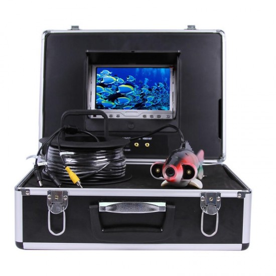 CR110-7J DVR Waterproof Under Water Camera with 2pcs Highlight White LEDs 20M to 100M Cable