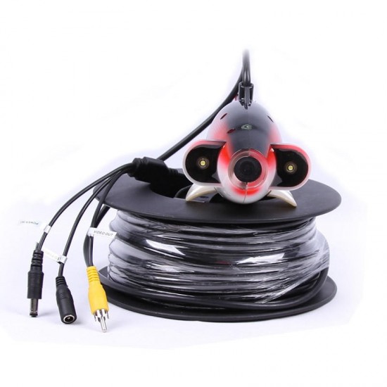 CR110-7J DVR Waterproof Under Water Camera with 2pcs Highlight White LEDs 20M to 100M Cable