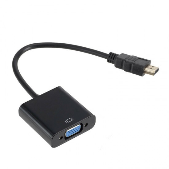 1080P HDMI Male to VGA Female Video Cable Cord Converter Adapter For PC Monitor