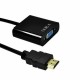 1080P HDMI Male to VGA Female Video Cable Cord Converter Adapter For PC Monitor