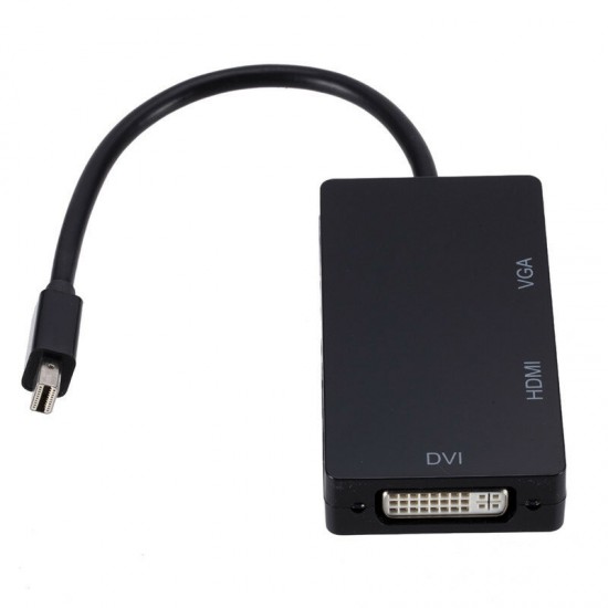 3-in-1 Mini Displayport DP to HDMI VGA DVI Adapter Converter Cable for MacBook Air Pro for Microsoft Surface Pro 3-in-1 Mini Displayport DP to HDMI VGA DVI Adapter Converter Cable for MacBook Air Pro for Microsoft Surface Pro