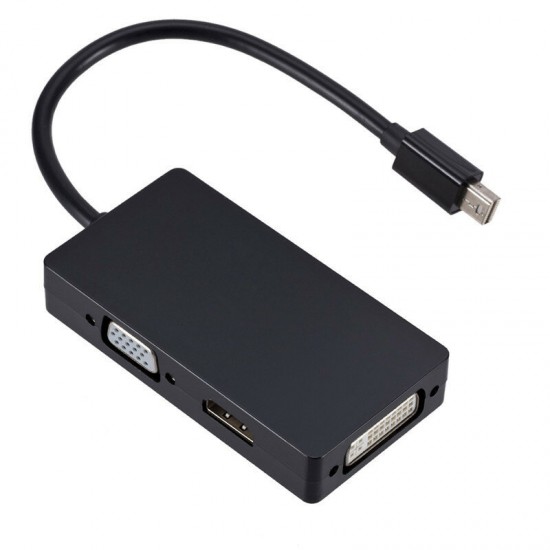 3-in-1 Mini Displayport DP to HDMI VGA DVI Adapter Converter Cable for MacBook Air Pro for Microsoft Surface Pro 3-in-1 Mini Displayport DP to HDMI VGA DVI Adapter Converter Cable for MacBook Air Pro for Microsoft Surface Pro