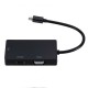 3-in-1 Mini Displayport DP to HDMI VGA DVI Adapter Converter Cable for MacBook Air Pro for Microsoft Surface Pro