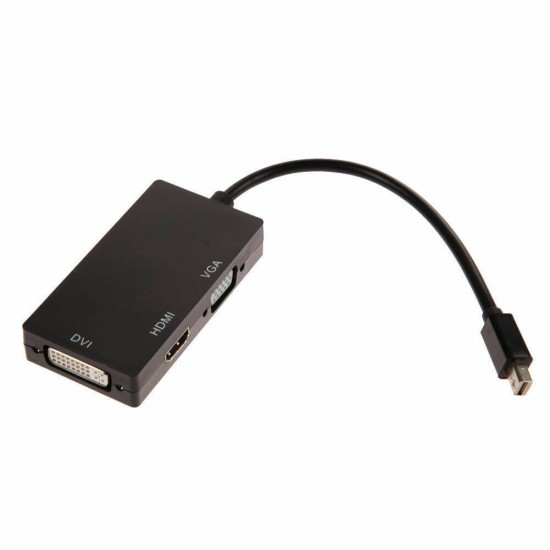 3-in-1 Mini Displayport DP to HDMI VGA DVI Adapter Converter Cable for MacBook Air Pro for Microsoft Surface Pro 3-in-1 Mini Displayport DP to HDMI VGA DVI Adapter Converter Cable for MacBook Air Pro for Microsoft Surface Pro