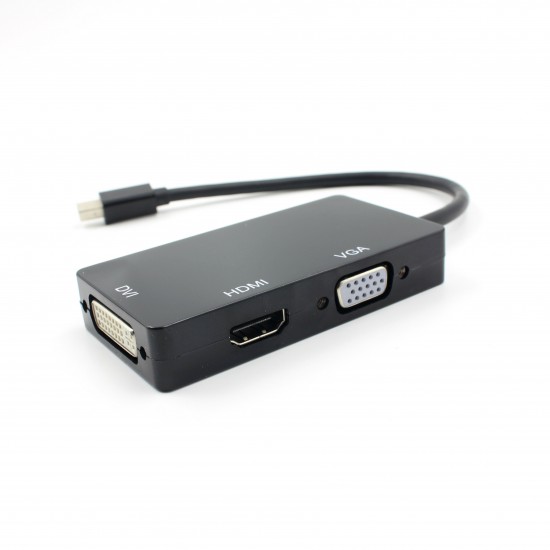 3-in-1 Mini Displayport DP to HDMI VGA DVI Adapter Converter Cable for MacBook Air Pro for Microsoft Surface Pro 3-in-1 Mini Displayport DP to HDMI VGA DVI Adapter Converter Cable for MacBook Air Pro for Microsoft Surface Pro