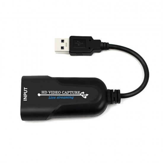 60 Frame HD 1080P HD to USB 3.0 Video Capture Card Game Streaming Grabber Adapter for Live Stream