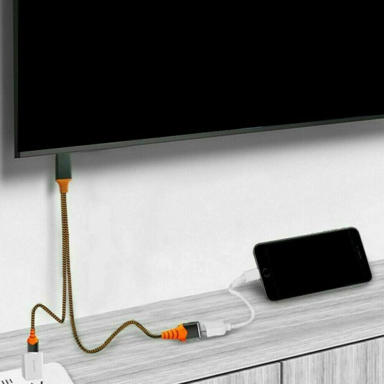 3-in-11080P Lightning To HDMI Audio Video Convertor Cable USB Power Charging Screen Wire For iPhone 12 11Pro XS Max TV 3-in-11080P Lightning To HDMI Audio Video Convertor Cable USB Power Charging Screen Wire For iPhone 12 11Pro XS Max TV