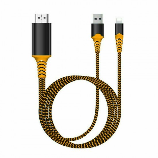 3-in-11080P Lightning To HDMI Audio Video Convertor Cable USB Power Charging Screen Wire For iPhone 12 11Pro XS Max TV 3-in-11080P Lightning To HDMI Audio Video Convertor Cable USB Power Charging Screen Wire For iPhone 12 11Pro XS Max TV