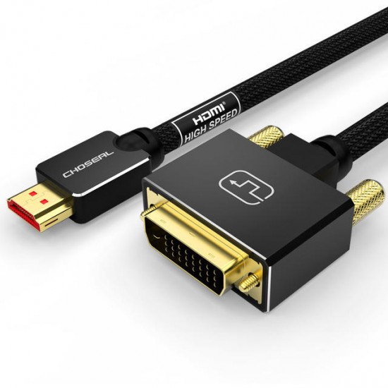 HDMI To DVI Cable DVI 24+1 Pin Adapter 4K 1080P Bi-directional DVI D Male to HDMI Male Converter Cable HDMI Cable for LCD DVD HDTV