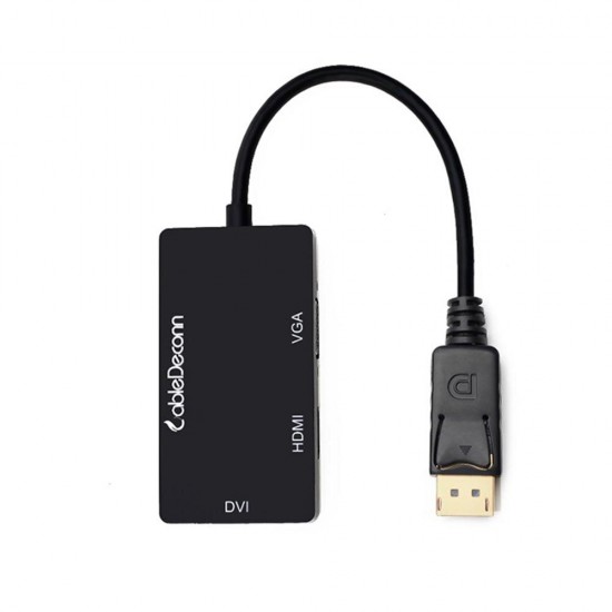 M0401 DP to VGA / HDMI / DVI Converter 3 in 1 Adapter Network Cable Converter for PC Notebook TV Projector M0401 DP to VGA / HDMI / DVI Converter 3 in 1 Adapter Network Cable Converter for PC Notebook TV Projector