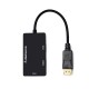 M0401 DP to VGA / HDMI / DVI Converter 3 in 1 Adapter Network Cable Converter for PC Notebook TV Projector