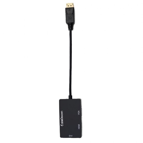 M0401 DP to VGA / HDMI / DVI Converter 3 in 1 Adapter Network Cable Converter for PC Notebook TV Projector M0401 DP to VGA / HDMI / DVI Converter 3 in 1 Adapter Network Cable Converter for PC Notebook TV Projector