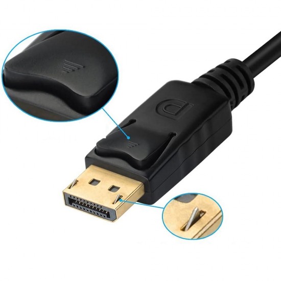 M0401 DP to VGA / HDMI / DVI Converter 3 in 1 Adapter Network Cable Converter for PC Notebook TV Projector