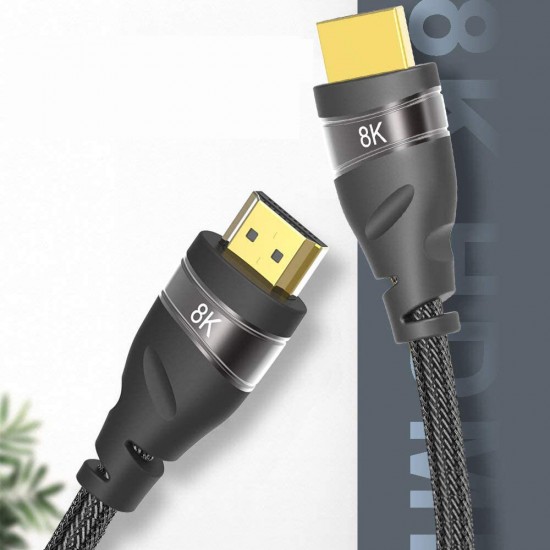 T0209 0.5/1/2/3/5m High-Definition HD Interface 3D Audio Video Cable 8K @60Hz Computer Laptop to TV Monitor