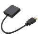 HD Port Male to VGA With Audio HD Video Cable Wire Converter Adapter