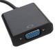 HD Port Male to VGA With Audio HD Video Cable Wire Converter Adapter