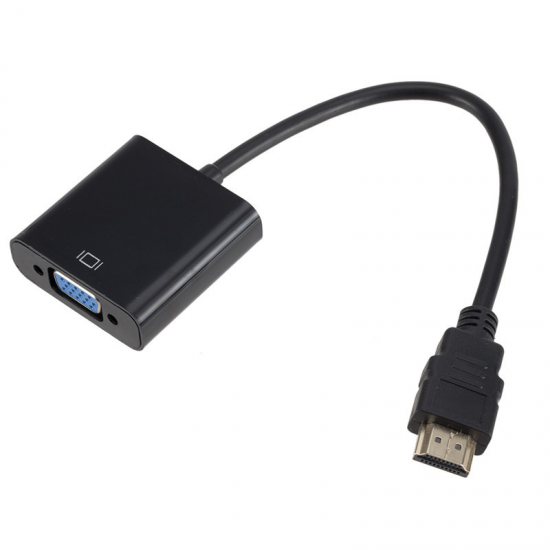HDMI To VGA Converter 1080P HD Video Adapter with Audio Cable For HDTV PC Laptop TV Box HDMI To VGA Converter 1080P HD Video Adapter with Audio Cable For HDTV PC Laptop TV Box