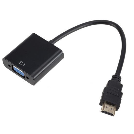 HDMI To VGA Converter 1080P HD Video Adapter with Audio Cable For HDTV PC Laptop TV Box