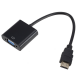 HDMI To VGA Converter 1080P HD Video Adapter with Audio Cable For HDTV PC Laptop TV Box HDMI To VGA Converter 1080P HD Video Adapter with Audio Cable For HDTV PC Laptop TV Box