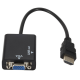 HDMI To VGA Converter 1080P HD Video Adapter with Audio Cable For HDTV PC Laptop TV Box HDMI To VGA Converter 1080P HD Video Adapter with Audio Cable For HDTV PC Laptop TV Box