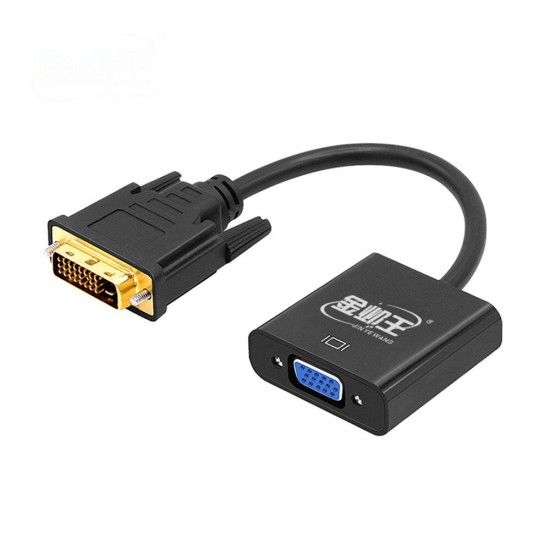 Graphics Adapter DVI To VGA Desktop Computer 24 + 1 DVI To Display Connector Video Cable