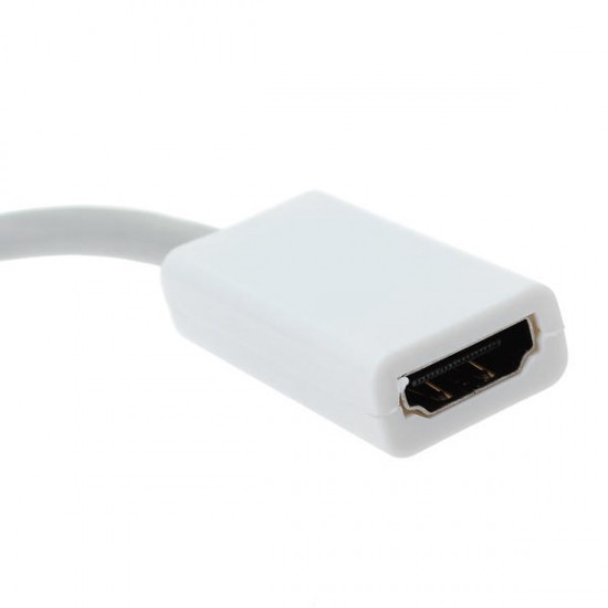 Mini 10cm DVI Male to HDMI Female Adapter Cable For Macbook