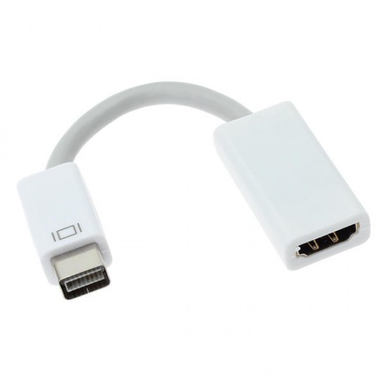 Mini 10cm DVI Male to HDMI Female Adapter Cable For Macbook