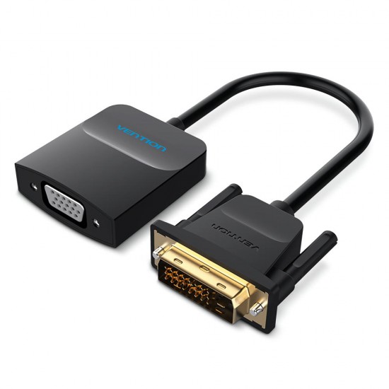 EBBBB 1080P DVI to VGA Converter Video Adapter Cable with Micro USB Power Port