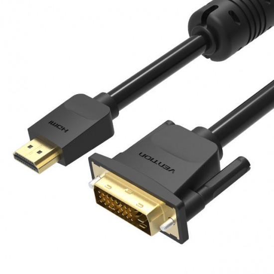 HDMI to DVI Cable 1m 2m 3m 5m DVI-D 24+1 Pin Support 1080P 3D High Speed HDMI Cable Video Cable for LCD DVD HDTV XBOX Projector PS3