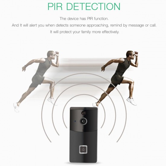 160° Wide-angle Wireless Smart WiFi Video DoorBell Camera Intercom Home Security 160° Wide-angle Wireless Smart WiFi Video DoorBell Camera Intercom Home Security