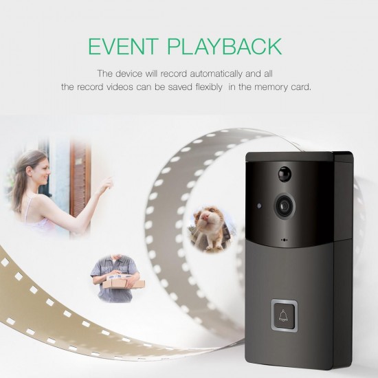 160° Wide-angle Wireless Smart WiFi Video DoorBell Camera Intercom Home Security 160° Wide-angle Wireless Smart WiFi Video DoorBell Camera Intercom Home Security