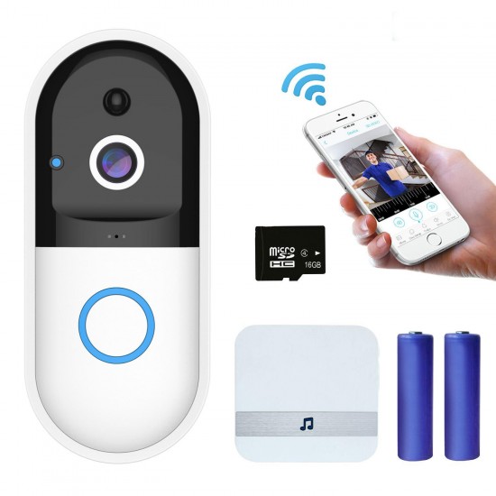 2019 NEW B50 Wireless WiFi Intercom Video Doorbell Camera Set Smart APP Control Door Bell Camera with Video Night Vision 2019 NEW B50 Wireless WiFi Intercom Video Doorbell Camera Set Smart APP Control Door Bell Camera with Video Night Vision