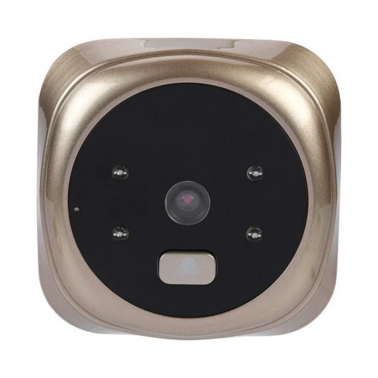 2.4 Inch LCD Video Doorbell Night Vision Talk Smart Door Bell Security Camera LED