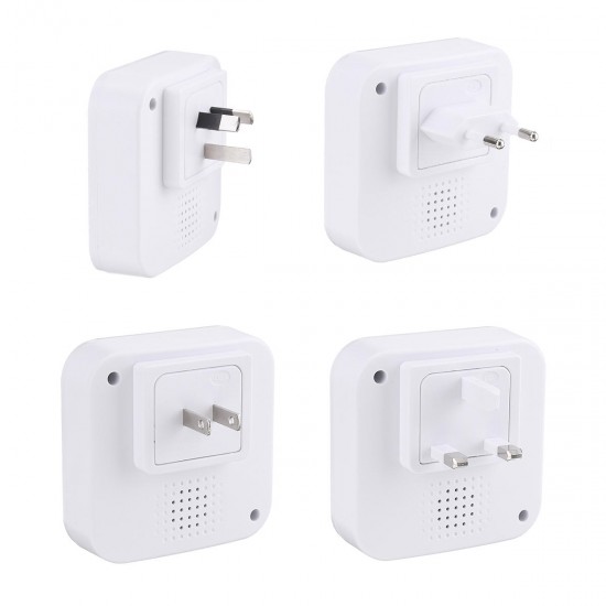 300M Waterproof Wireless Doorbell 55 Songs Chime LED Flash EU/US/UK/AU Plug 300M Waterproof Wireless Doorbell 55 Songs Chime LED Flash EU/US/UK/AU Plug