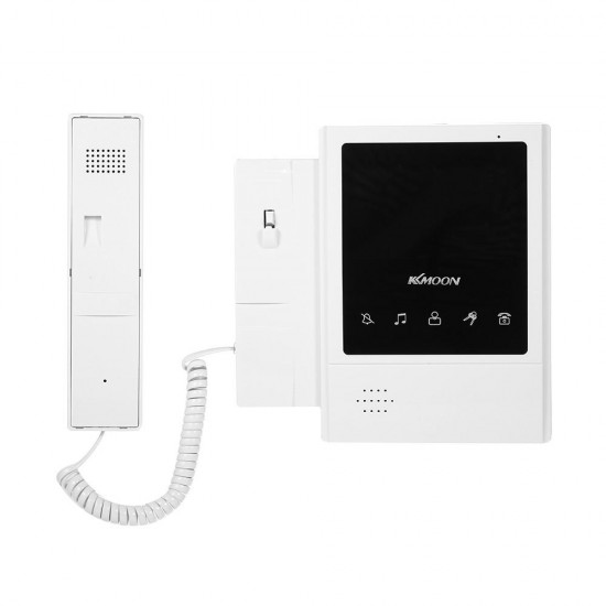 4.3 Inch LCD Monitor Wired Video Intercom Doorbell Kits Support Night Vision Camera Two Way Audio Rainproof for Video Door Phone Intercom System