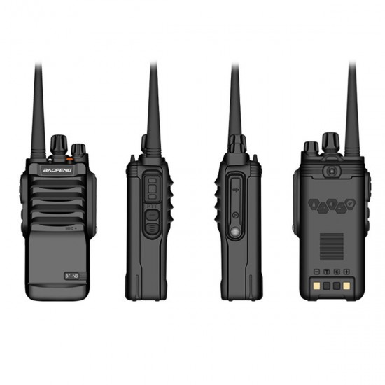 BF-N9 8W IP67 Waterproof Walkie Talkie FM Radio UHF 400-520MHz Two Way Radio 15KM Communicator