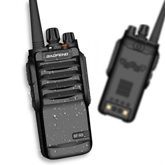 BF-N9 8W IP67 Waterproof Walkie Talkie FM Radio UHF 400-520MHz Two Way Radio 15KM Communicator