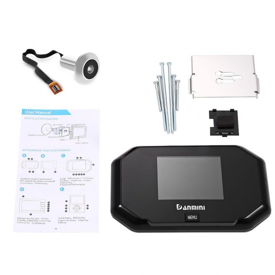 3 Inch Video Intercom Door Bell Video Door Phone Home Video Intercom Wired Video Doorbell Hidden Door Peephole Viewer 3 Inch Video Intercom Door Bell Video Door Phone Home Video Intercom Wired Video Doorbell Hidden Door Peephole Viewer