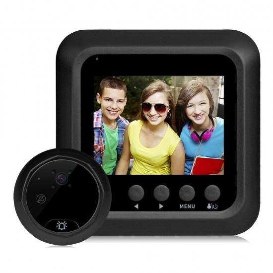 Digital Doorbell Eye 2.4 1080P Peephole Door Video Camera IR Night Vision Home