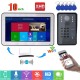 10 Inch Wired / Wireless Wifi RFID Password Video Door Phone Doorbell Intercom Entry System with AHD 720P Wired Camera Night Vision,Support Remote APP Unlocking,Recording,Snapshots 10 Inch Wired / Wireless Wifi RFID Password Video Door Phone Doorbell Intercom Entry System with AHD 720P Wired Camera Night Vision,Support Remote APP Unlocking,Recording,Snapshots