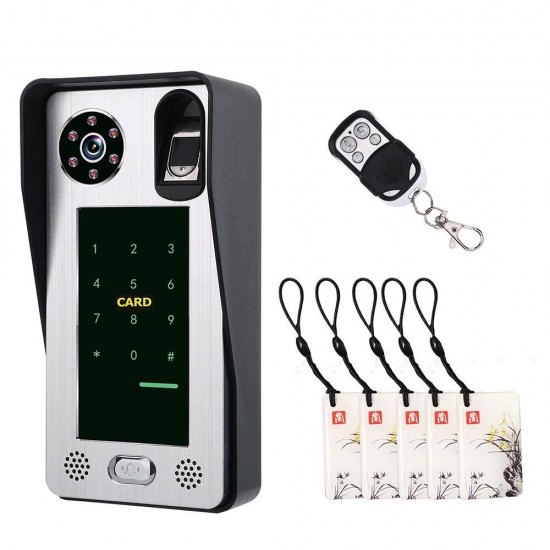 10 inch2 Monitors Wired Wifi Fingerprint IC CardVideo Door Doorbell Intercom System with AHD 720PDoor Access Control System,Support Remote APP Unlocking,Recording 10 inch2 Monitors Wired Wifi Fingerprint IC CardVideo Door Doorbell Intercom System with AHD 720PDoor Access Control System,Support Remote APP Unlocking,Recording