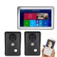 10 inch Wifi Wireless Video Door Phone Doorbell Intercom Entry System with 2 pcs HD 1080P Wired Camera Night Vision,Support Remote APP Intercom,Unlocking,Recording,Snapshots