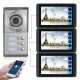 618MC13 Three Family 7 inch WiFi Wired Touch Video Doorbell Video Camera Phone Remote Call Unlock