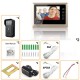 7 Inch Video Door Phone Doorbell Intercom Kit 1 Camera 2 Monitor Night Vision Doorbell