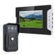 7 Inch Video Door Phone Doorbell Intercom Kit 1Camera 1 Monitor Night Vision with 700TVL Camera