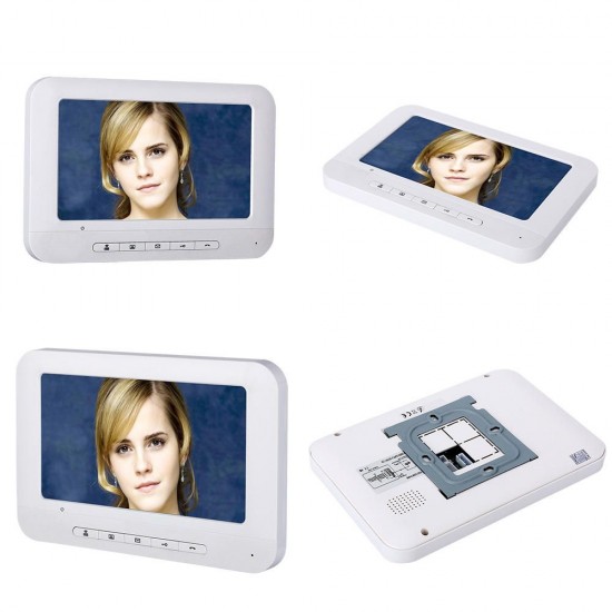 7 Inch Video Door Phone Doorbell Intercom Kits 2 Camera 1 Monitor Night Vision with 700TVL Camera 7 Inch Video Door Phone Doorbell Intercom Kits 2 Camera 1 Monitor Night Vision with 700TVL Camera