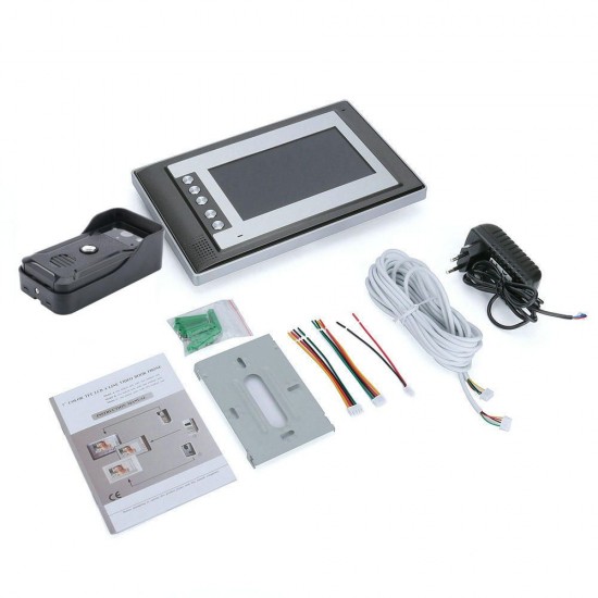 7 Inch Video Doorbell Intercom Kit 1-camera 1-monitor Night Vision Doorbell 7 Inch Video Doorbell Intercom Kit 1-camera 1-monitor Night Vision Doorbell