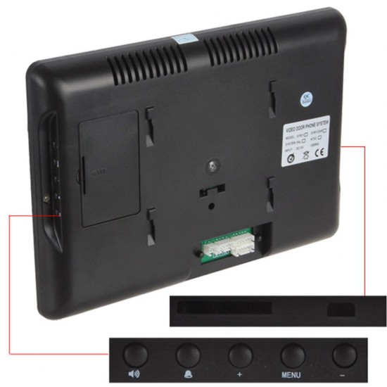 7 Inch Wired Video Doorbell Intercom Kit 1-camera 2-monitor Night Vision Doorbell 7 Inch Wired Video Doorbell Intercom Kit 1-camera 2-monitor Night Vision Doorbell