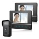 7 Inch Wired Video Doorbell Intercom Kit 1-camera 2-monitor Night Vision Doorbell 7 Inch Wired Video Doorbell Intercom Kit 1-camera 2-monitor Night Vision Doorbell