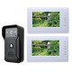 7 Inch Wired Video Phone Doorbell Intercom Kit 1-camera 2-monitor Night Vision Doorbell 7 Inch Wired Video Phone Doorbell Intercom Kit 1-camera 2-monitor Night Vision Doorbell